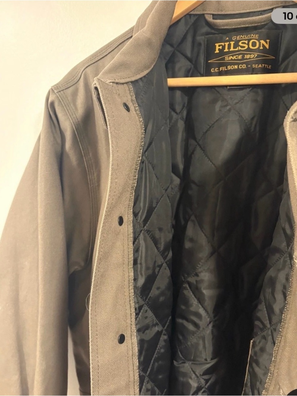 Filson Men's Olive Field Chore Jacket - Picture 2 of 10